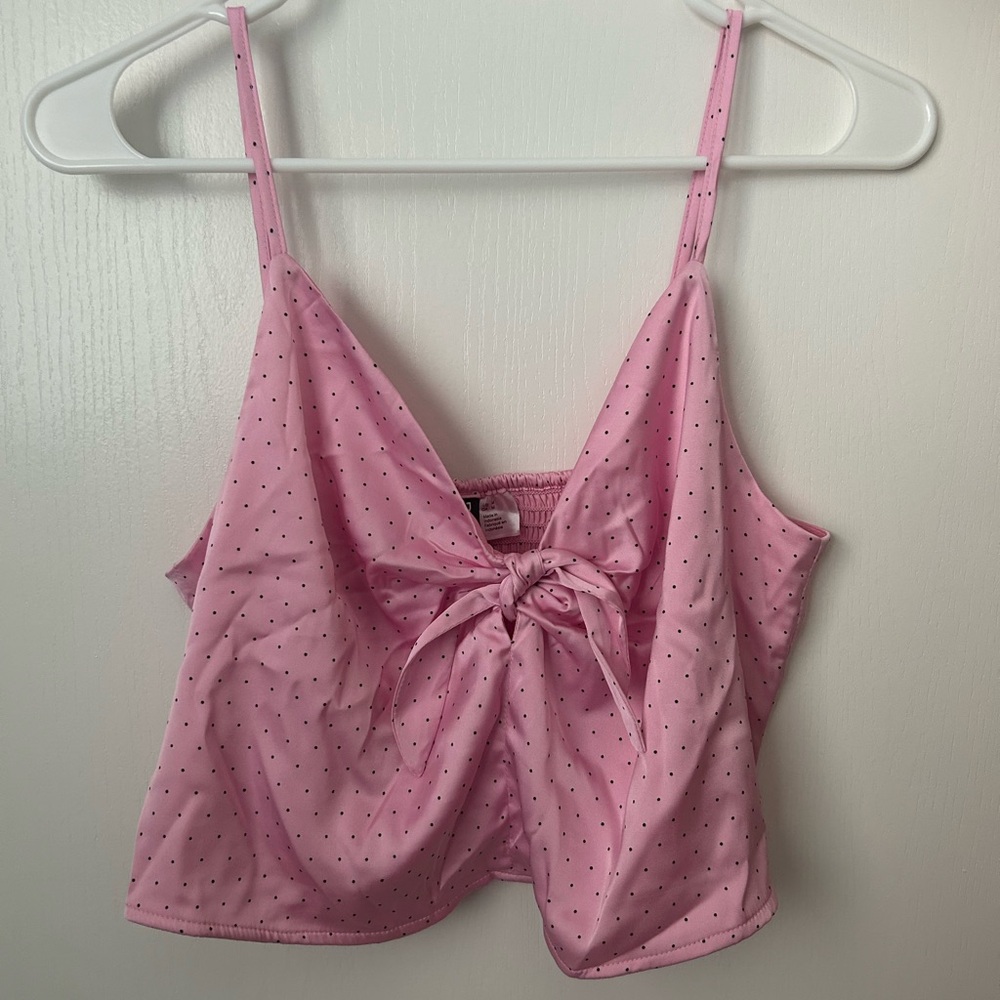 H&M Satin Crop Top Cami